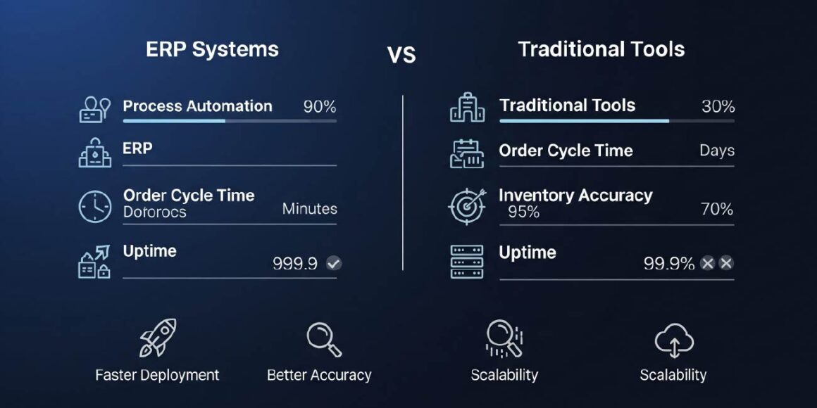 ERP vs Traditional Management Tools