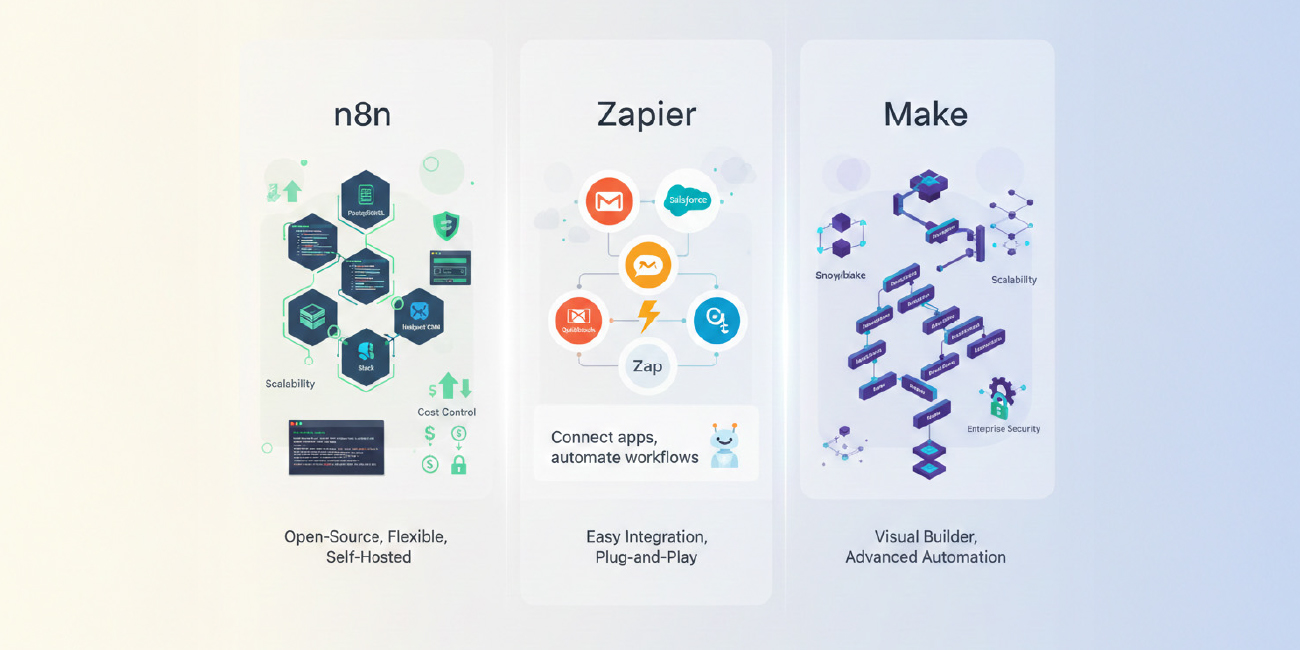 n8n vs Zapier vs Make
